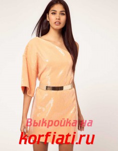Выкройка платье кимоно